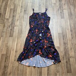 NWT Parker Paradise Floral Ruffled Sleeveless Dress Size Large